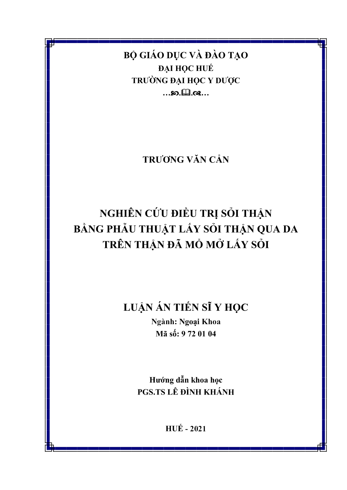 Luận án Nghiên cứu điều trị sỏi thận bằng phẫu thuật lấy sỏi thận qua da trên thận đã mổ mở lấy sỏi trang 2