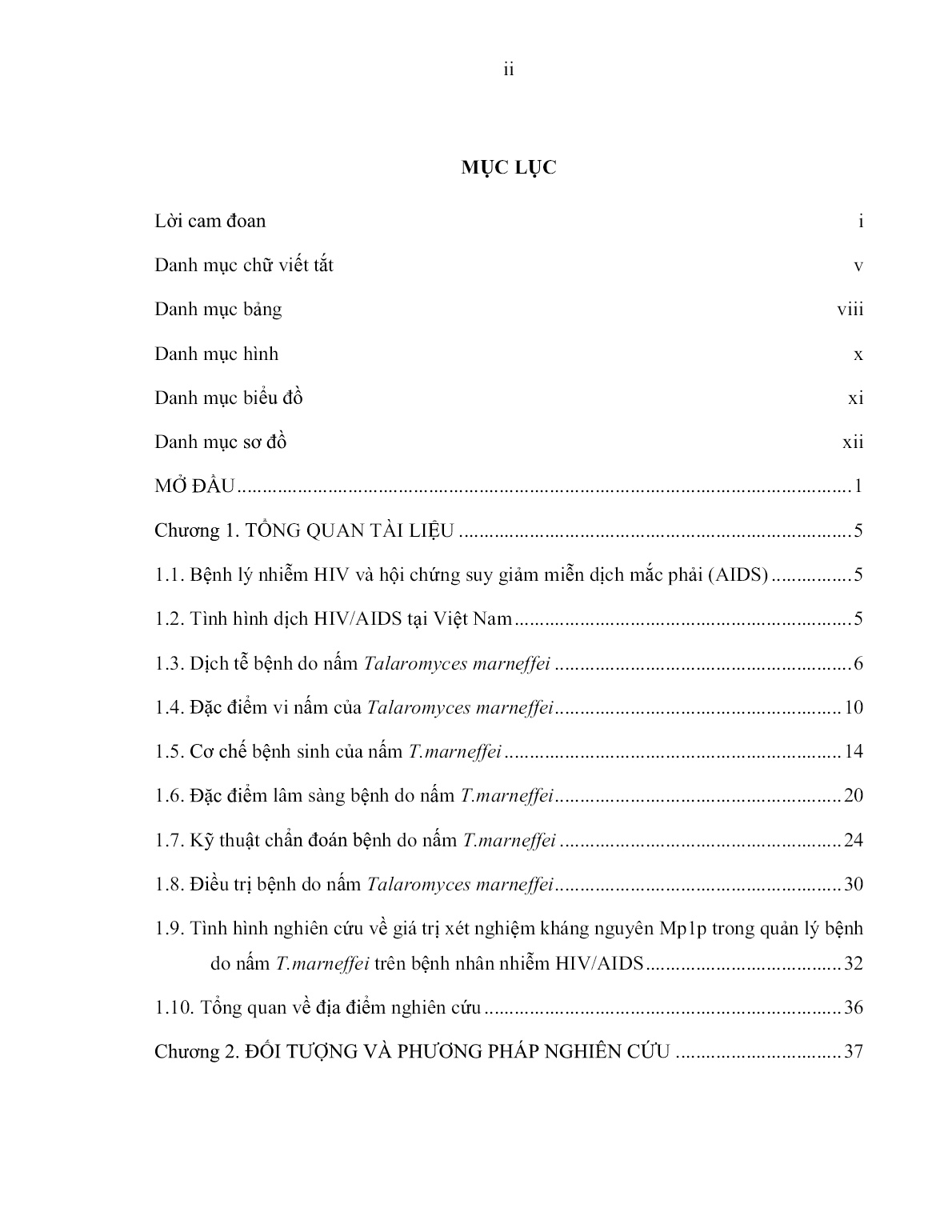 Luận án Giá trị xét nghiệm Mp1p trong chẩn đoán và dự báo nhiễm nấm Talaromyces Marneffei ở bệnh nhân AIDS trang 4