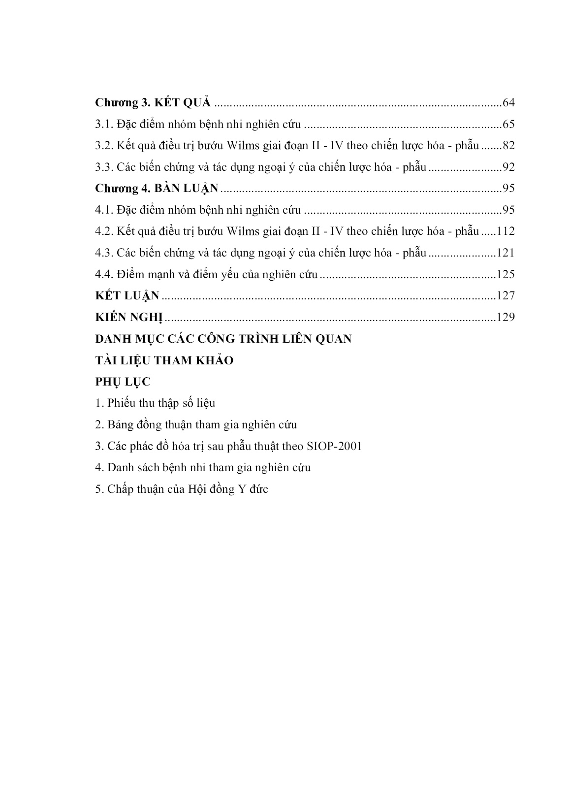 Luận án Đánh giá kết quả điều trị bướu Wilms ở trẻ em giai đoạn II - LV bằng chiến lược hóa - Phẫu trị trang 5