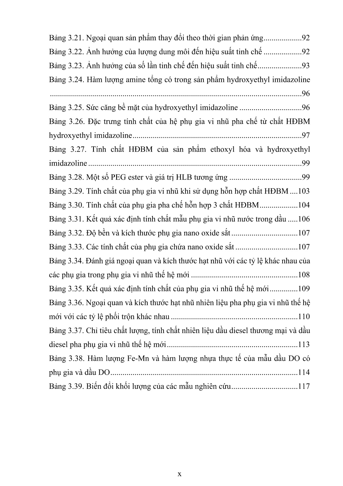 Luận án Nghiên cứu tổng hợp và khảo sát hoạt tính của hệ phụ gia vi nhũ thế hệ mới cho nhiên liệu diesel trang 10