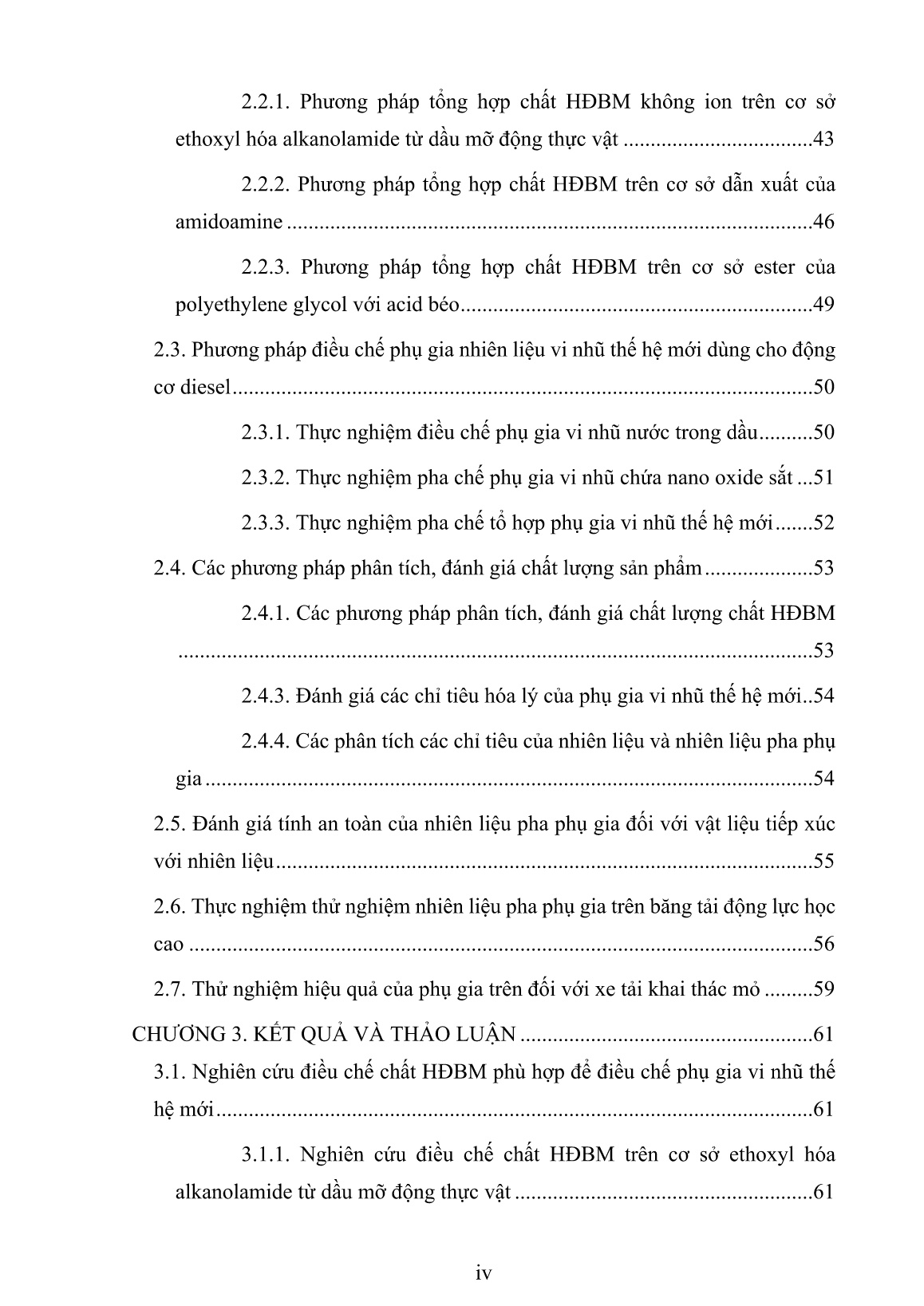 Luận án Nghiên cứu tổng hợp và khảo sát hoạt tính của hệ phụ gia vi nhũ thế hệ mới cho nhiên liệu diesel trang 4