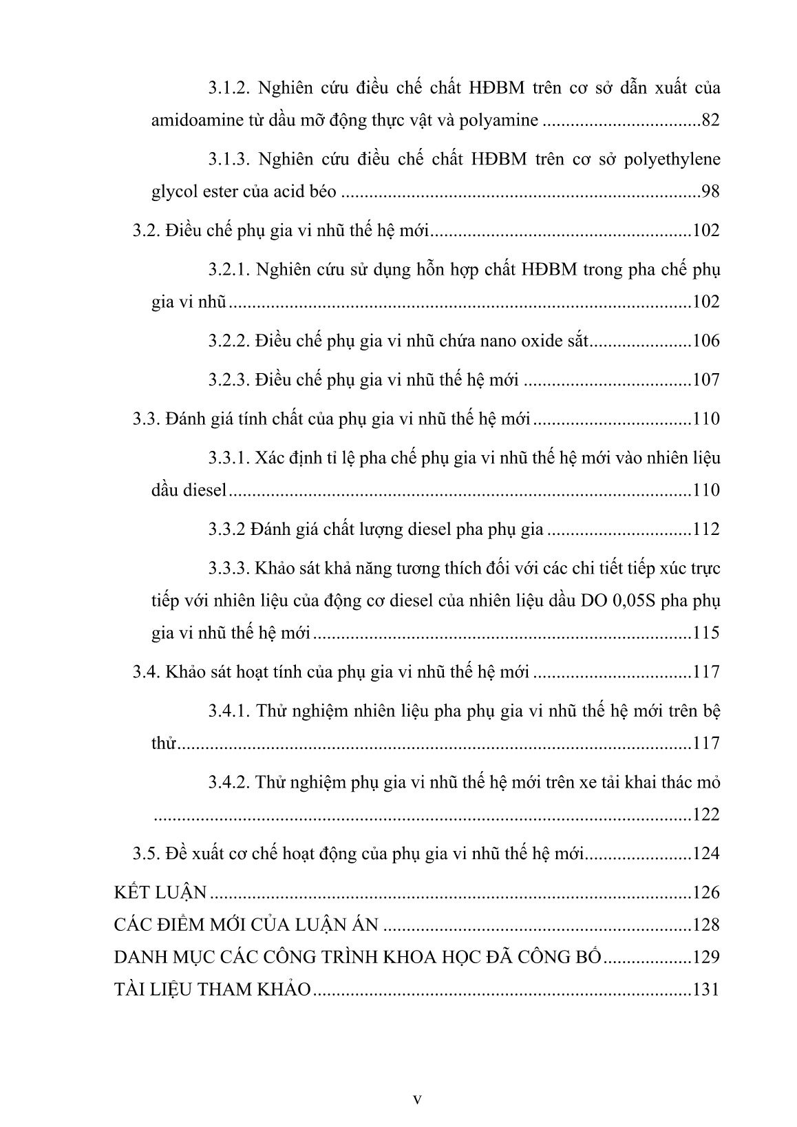 Luận án Nghiên cứu tổng hợp và khảo sát hoạt tính của hệ phụ gia vi nhũ thế hệ mới cho nhiên liệu diesel trang 5