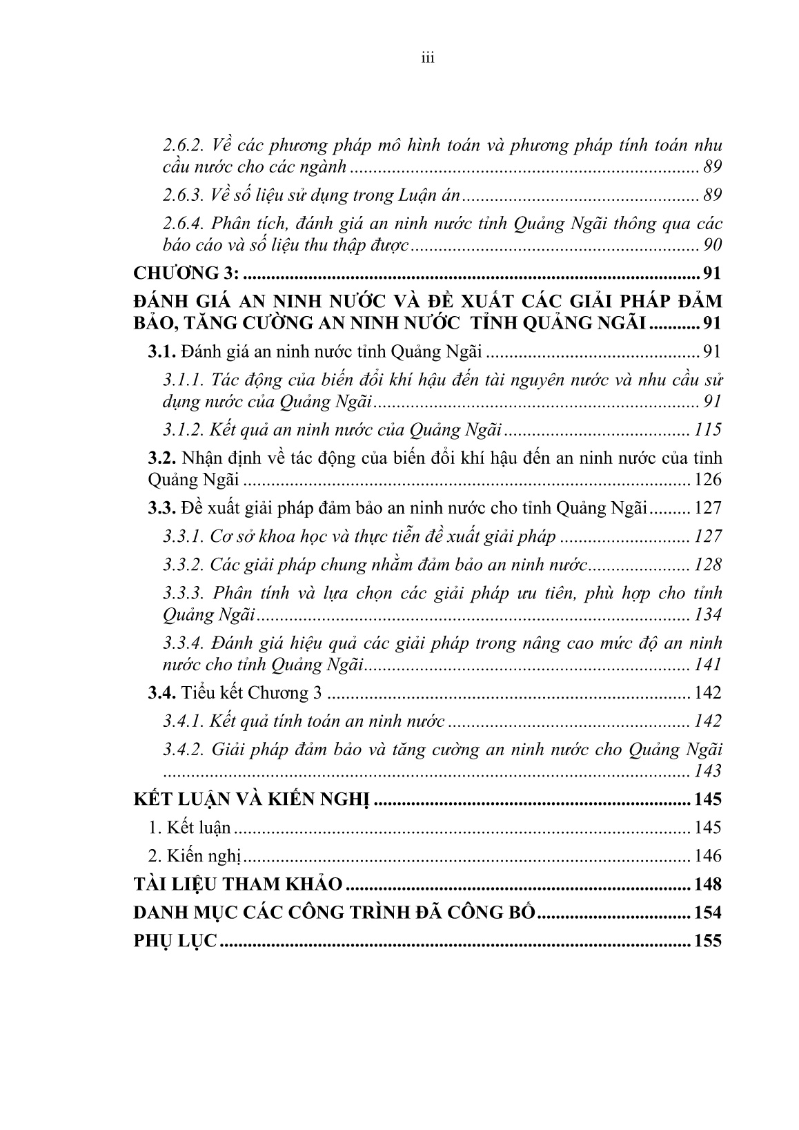 Luận án Nghiên cứu an ninh nước dưới tác động của biến đổi khí hậu - áp dụng cho tỉnh Quảng Ngãi trang 7