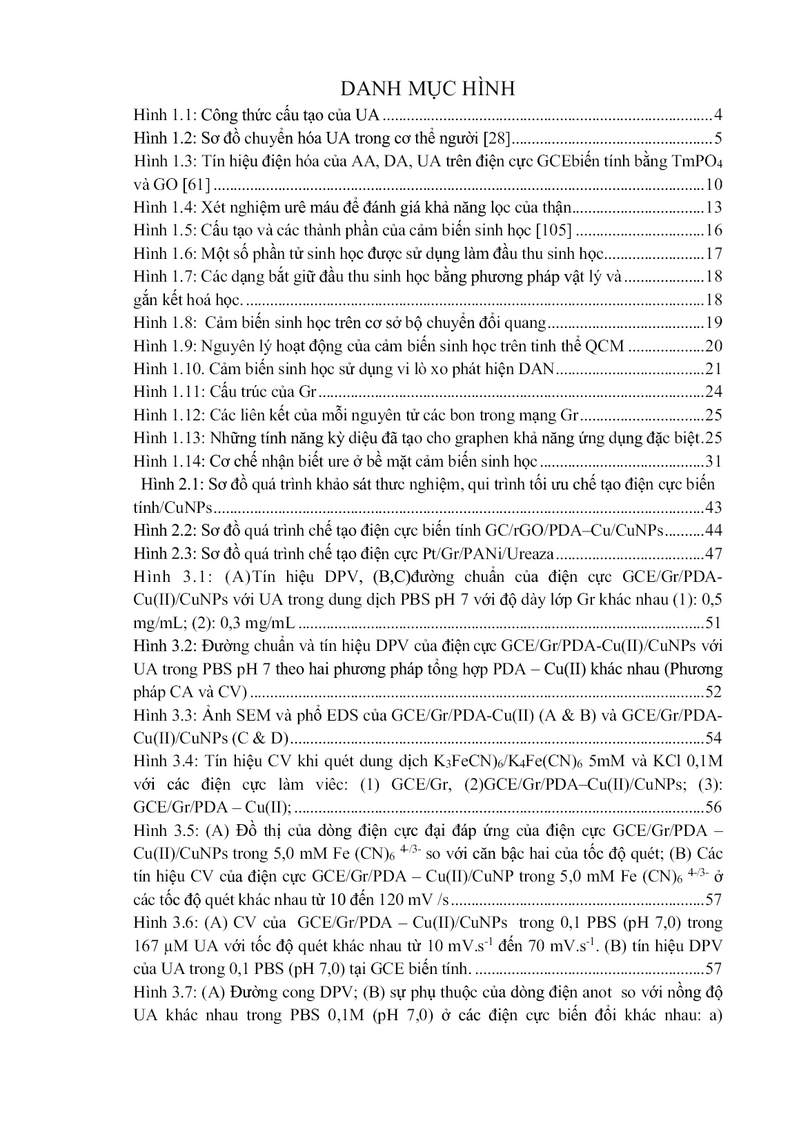 Luận án Nghiên cứu chế tạo điện cực biến tính trên cơ sở Graphen ứng dụng trong phân tích ure và axit uric trang 8