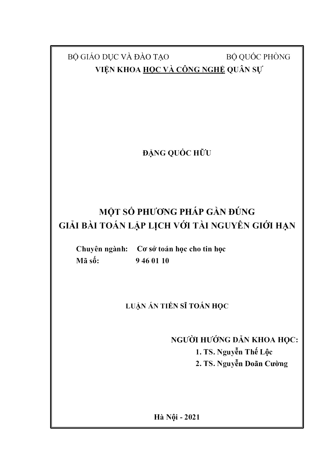 Luận án Một số phương pháp gần đúng giải bài toán lập lịch với tài nguyên giới hạn trang 2