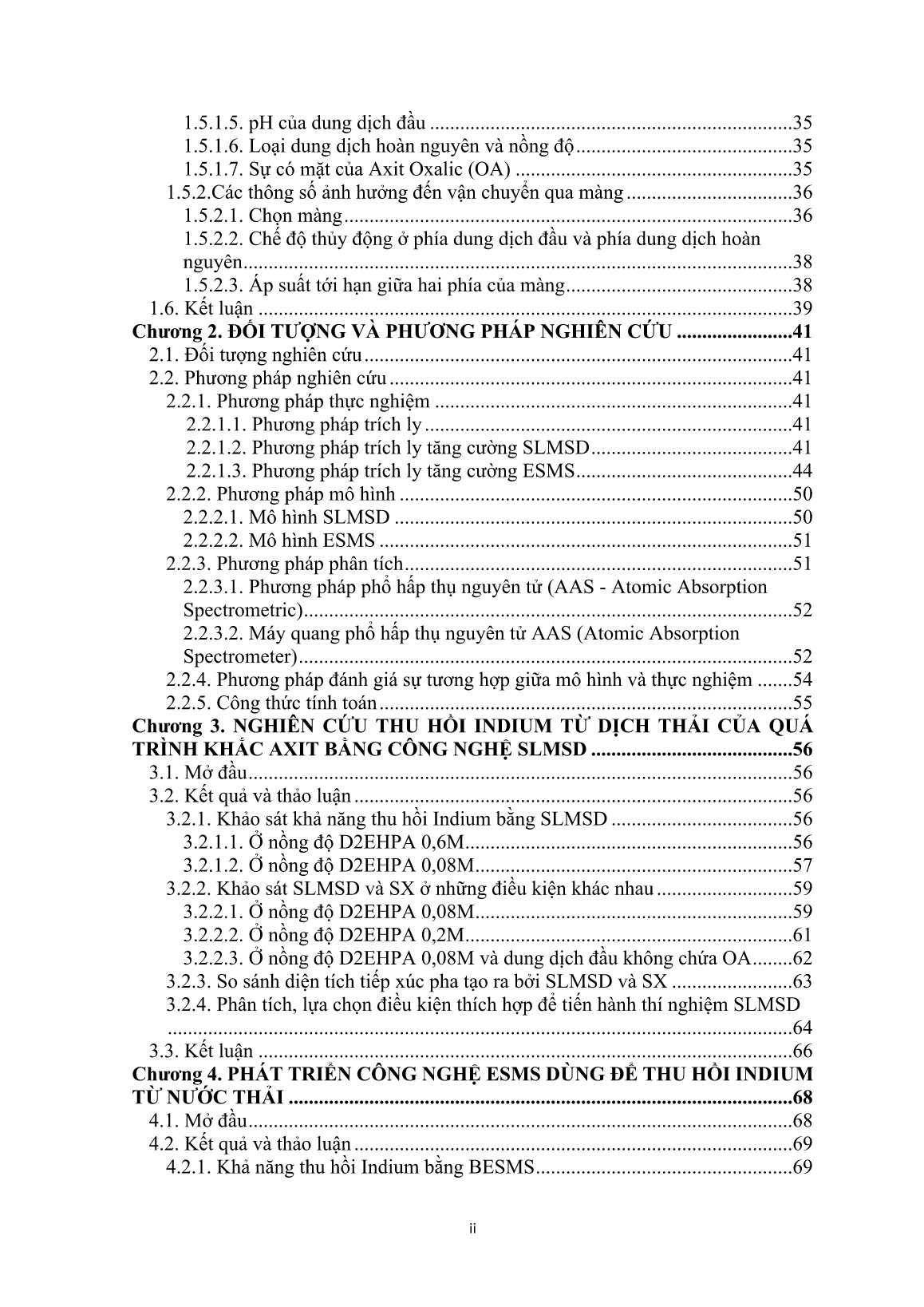Luận án Nghiên cứu quá trình trích ly với sự hỗ trợ của màng ứng dụng thu hồi indium từ dung dịch thải của công nghiệp điện tử trang 2