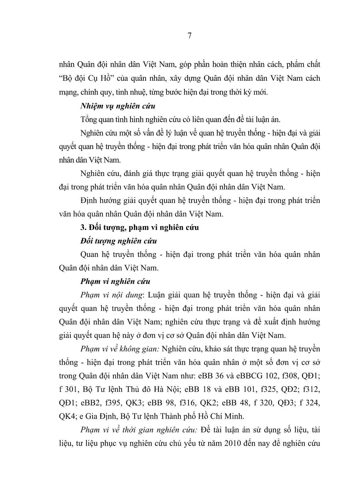 Luận án Quan hệ truyền thống - Hiện đại trong phát triển văn hóa quân nhân quân đội nhân dân Việt Nam trang 6