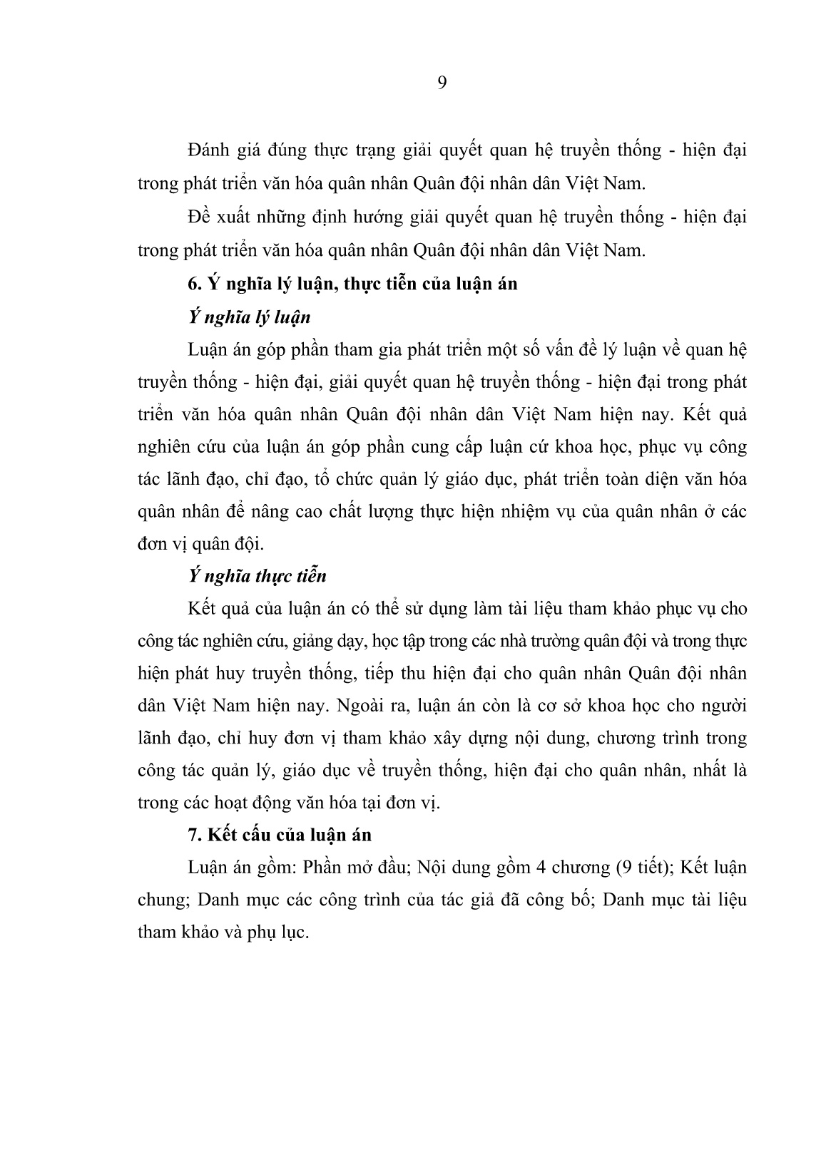 Luận án Quan hệ truyền thống - Hiện đại trong phát triển văn hóa quân nhân quân đội nhân dân Việt Nam trang 8