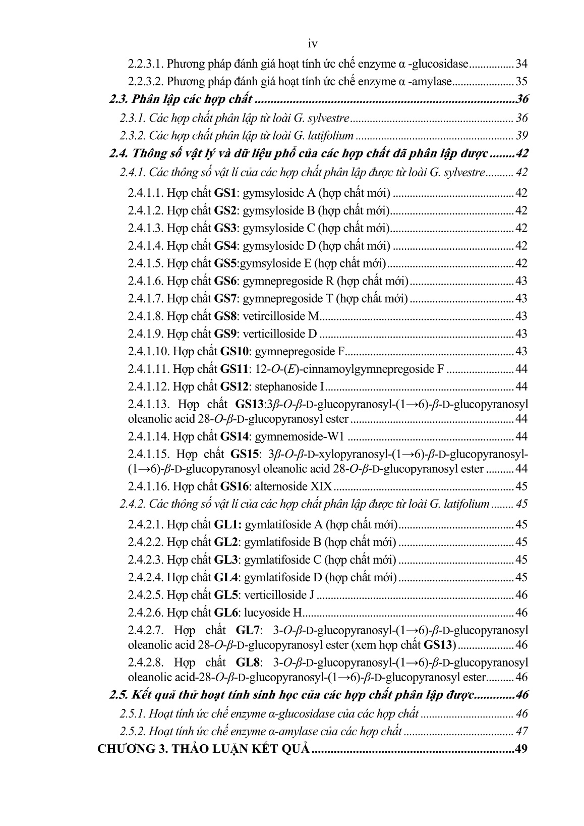 Luận án Nghiên cứu thành phần hóa học và hoạt tính ức chế enzym ⍺-Glucosidase và ⍺-Amylase của loài dây thìa canh - Gymnema sylvestre (Retz.) R.BR. EX SM. và dây thìa canh lá to - Gymnema Latifolium Wall. EX Wight trang 6