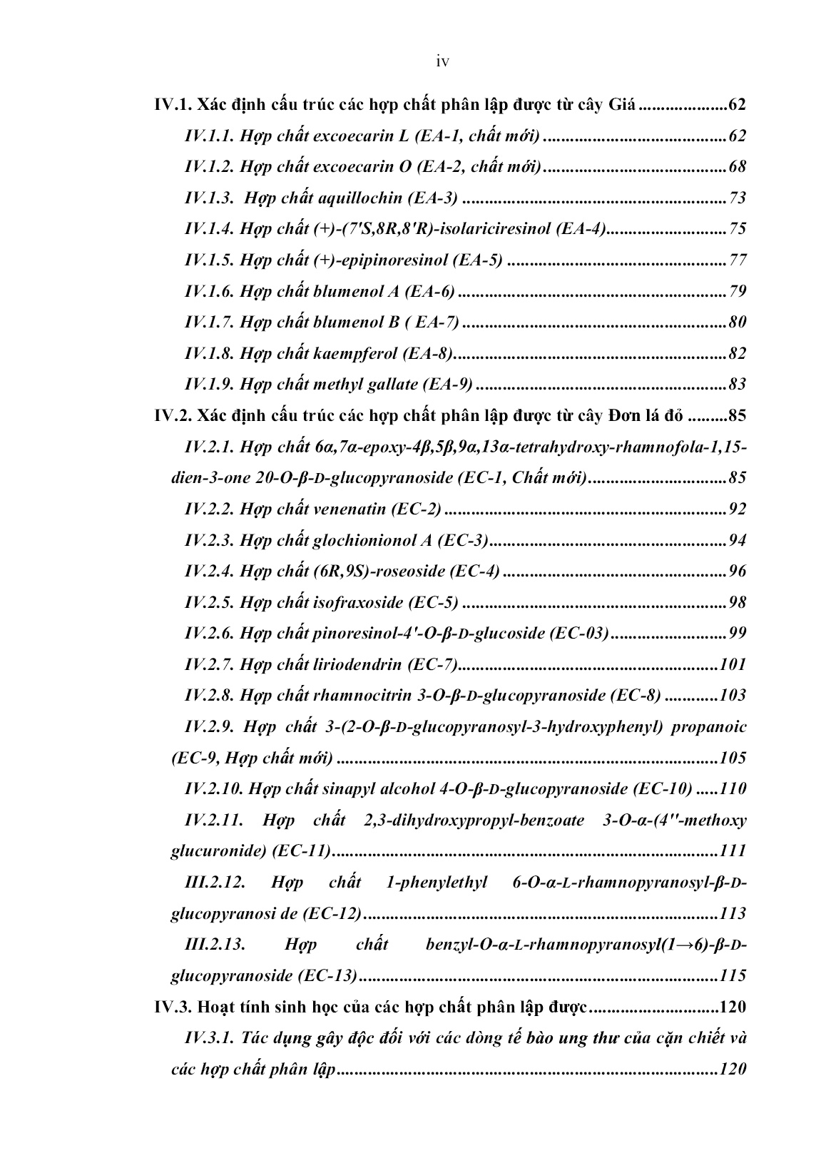 Luận án Nghiên cứu thành phần hoá học và hoạt tính sinh học của lá cây giá (Excoecaria Agallocha l.) và cây đơn lá đỏ (Excoecaria Cochinchinensis Lour.) trang 6