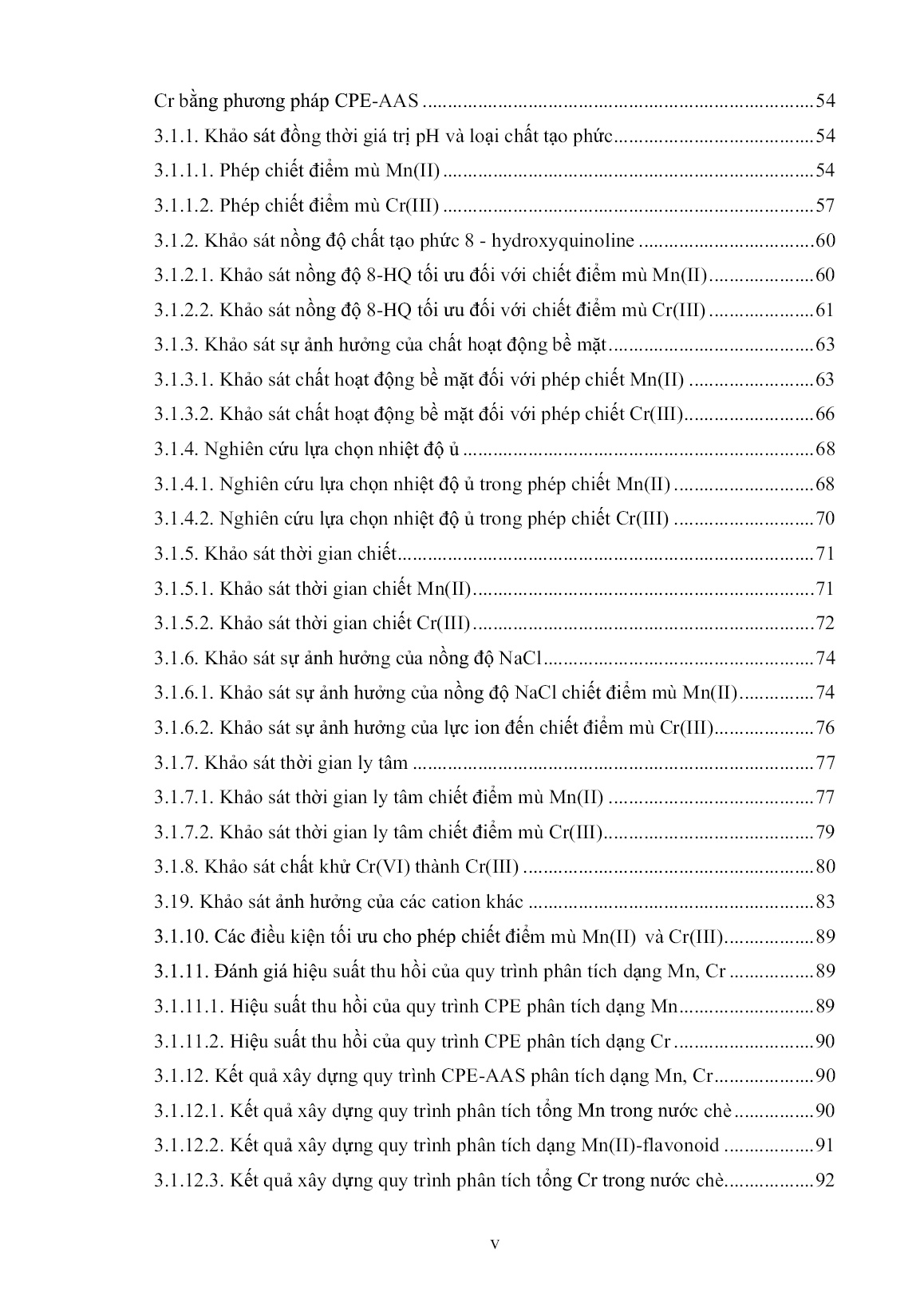 Luận án Phân tích hàm lượng một số dạng crom, mangan trong lá chè trên địa bàn huyện Mộc Châu và huyện bắc yên tỉnh Sơn La trang 7