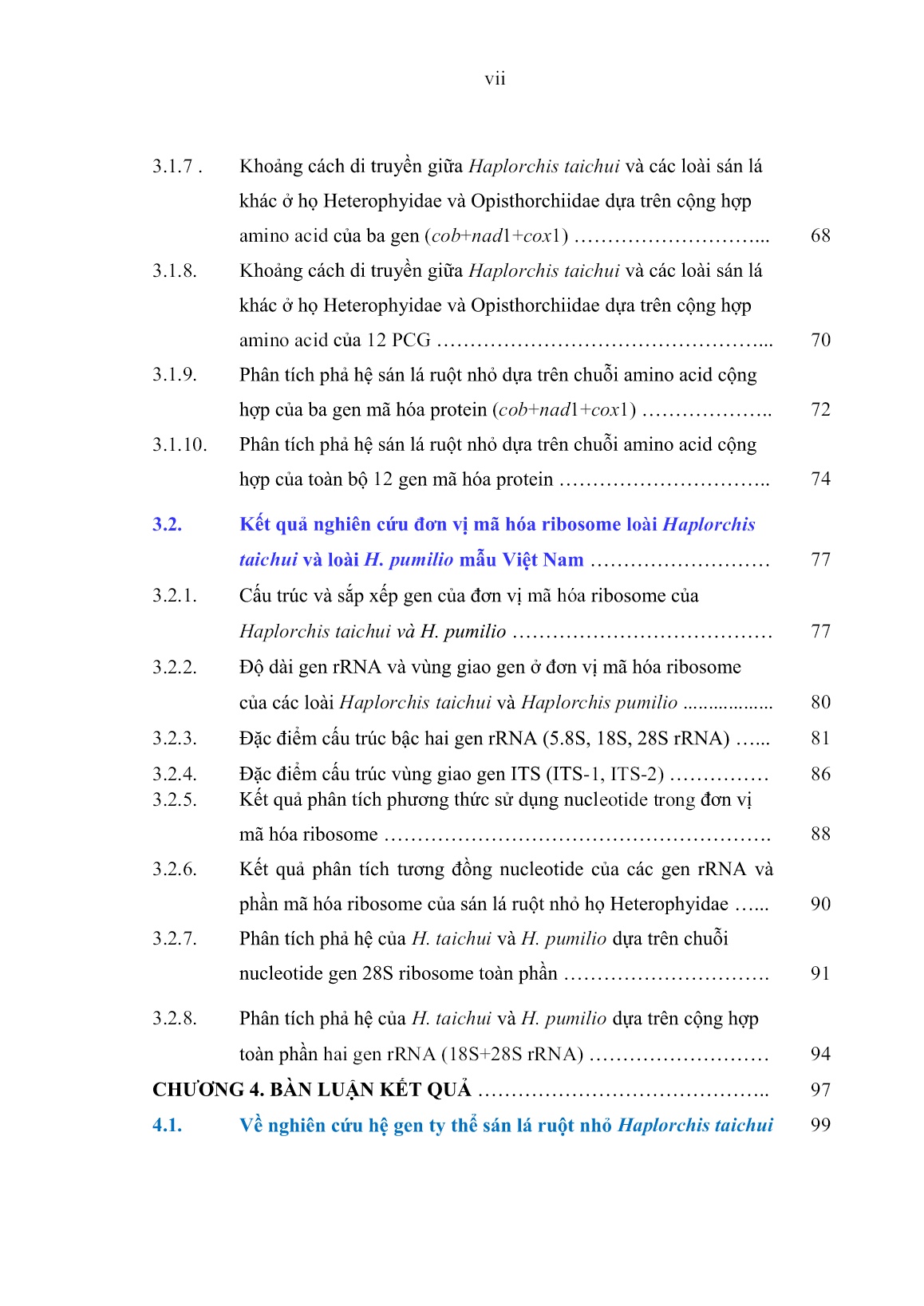 Luận án Nghiên cứu đặc điểm hệ gen TY thể và đơn vị mã hóa ribosome của một số loài sán lá ruột thuộc họ Heterophyidae ký sinh gây bệnh trên người và động vật tại Việt Nam trang 9