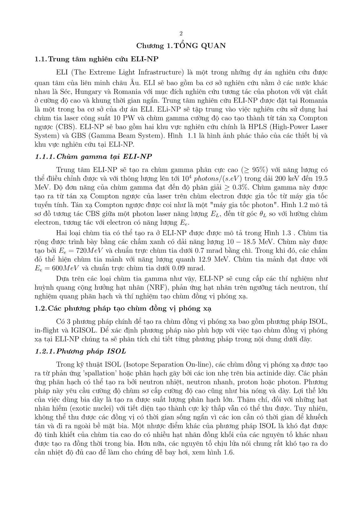 Luận án Nghiên cứu tham số hoá tiết diện quang phân hạch của ²³⁸U và mô phỏng tối ưu sử dụng GEANT4 phục vụ cho thiết kế hệ thiết bị igisol tại dự án ELI-NP trang 4