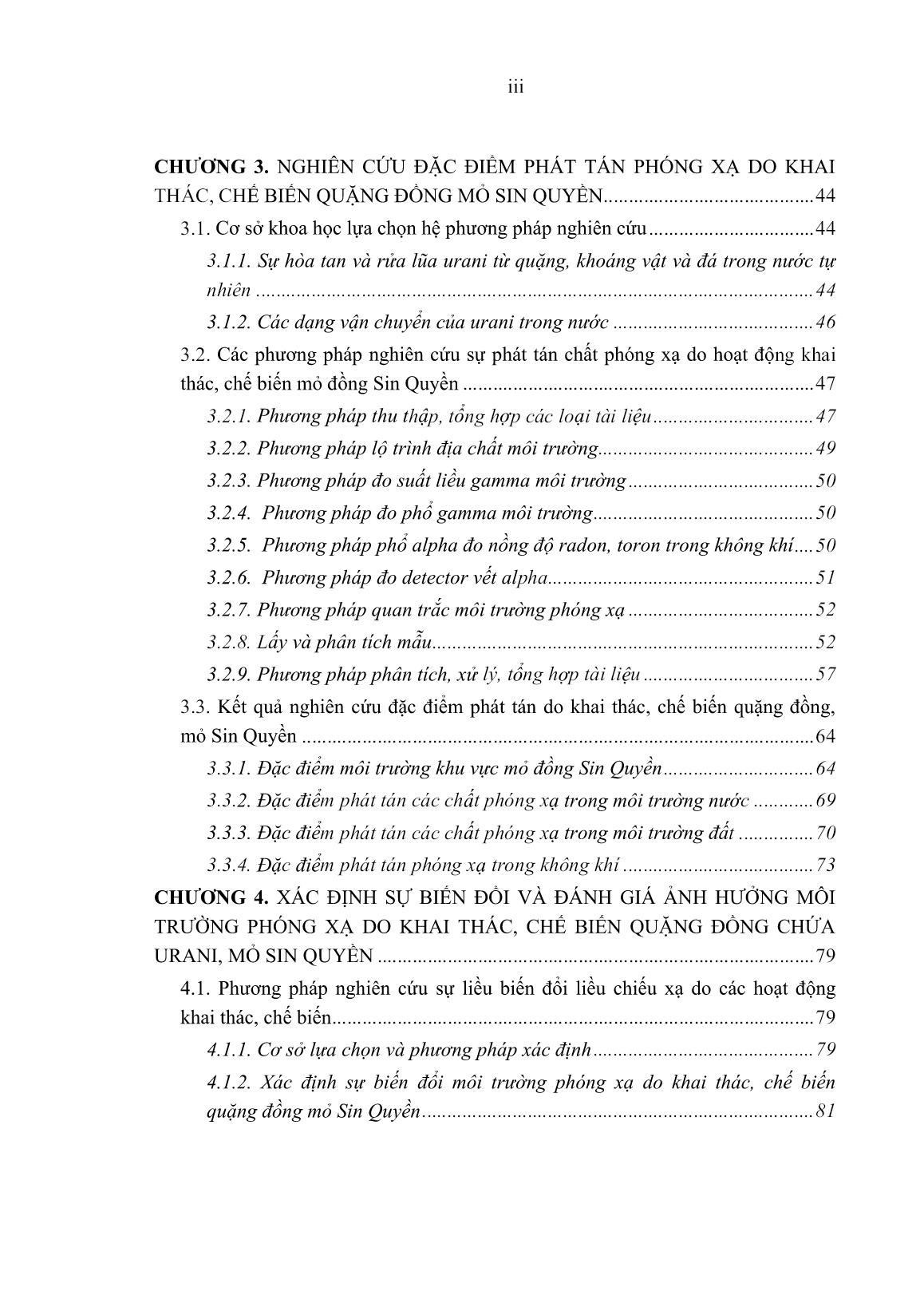 Luận án Nghiên cứu đặc điểm phát tán phóng xạ làm biến đổi môi trường do hoạt động khai thác, chế biến quặng đồng mỏ sin quyền, tỉnh Lào Cai trang 5