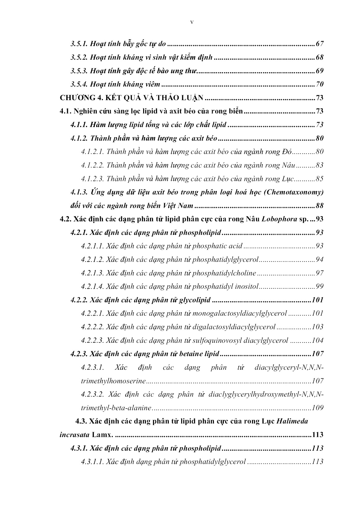Luận án Nghiên cứu thành phần và hoạt tính sinh học của lipid trong một số loài rong biển ở Việt Nam trang 7
