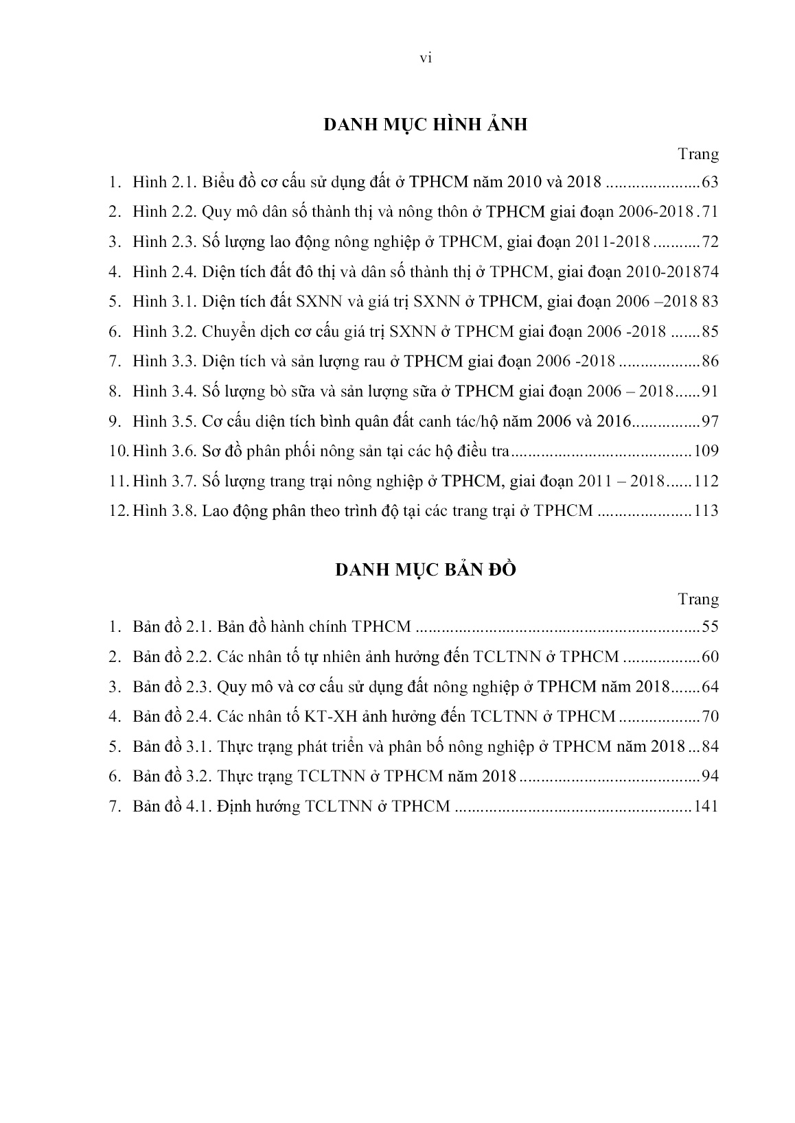 Luận án Tổ chức lãnh thổ nông nghiệp ở Thành phố Hồ Chí Minh trang 9