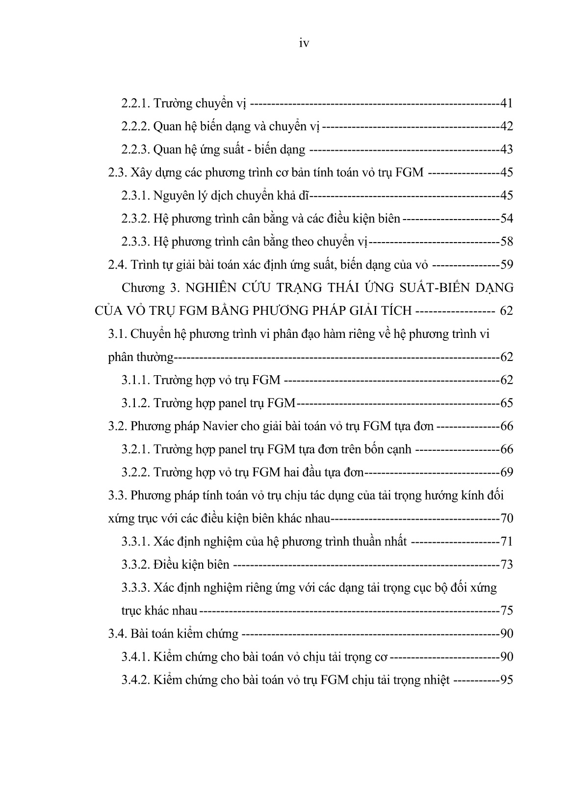 Luận án Nghiên cứu trạng thái ứng suất-biến dạng của vỏ trụ composite có cơ tính biến thiên chịu tải trọng cơ, nhiệt trên cơ sở lý thuyết biến dạng trượt bậc cao QUASI-3D trang 4