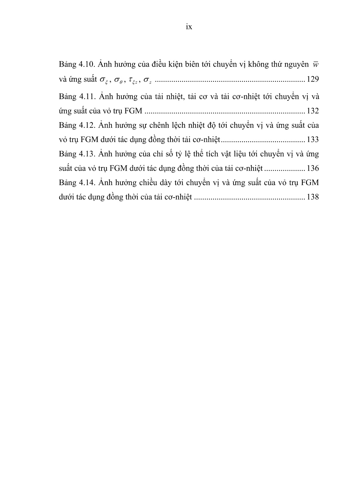 Luận án Nghiên cứu trạng thái ứng suất-biến dạng của vỏ trụ composite có cơ tính biến thiên chịu tải trọng cơ, nhiệt trên cơ sở lý thuyết biến dạng trượt bậc cao QUASI-3D trang 9