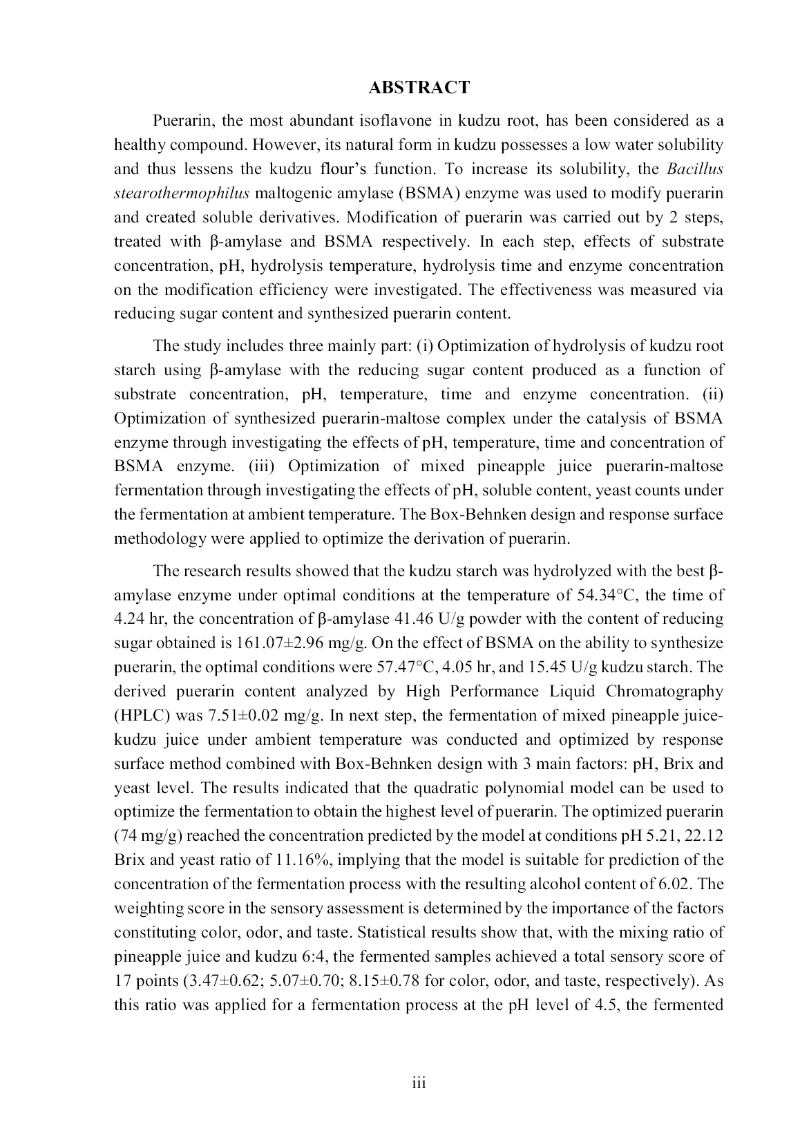 Luận án Nghiên cứu công nghệ tổng hợp phức chất puerarin - Maltose bằng enzyme maltogenic amylase và ứng dụng sản xuất nước uống lên men từ sắn dây và dứa trang 5