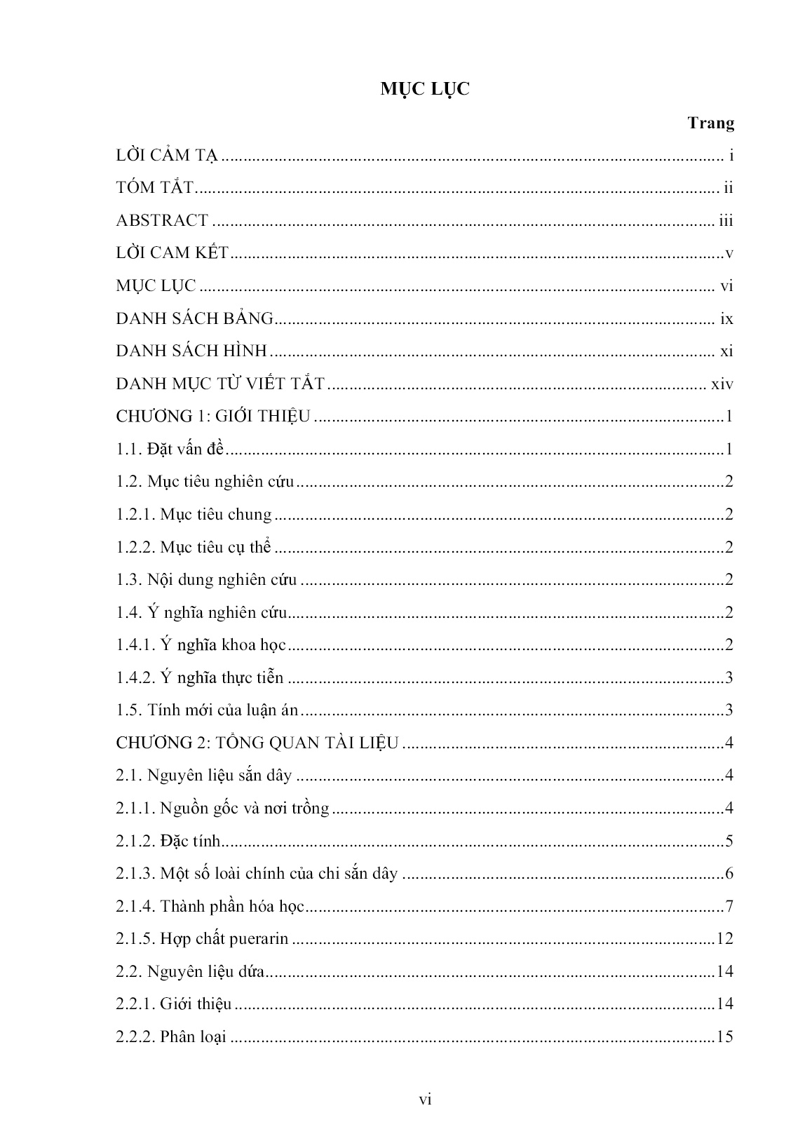 Luận án Nghiên cứu công nghệ tổng hợp phức chất puerarin - Maltose bằng enzyme maltogenic amylase và ứng dụng sản xuất nước uống lên men từ sắn dây và dứa trang 8