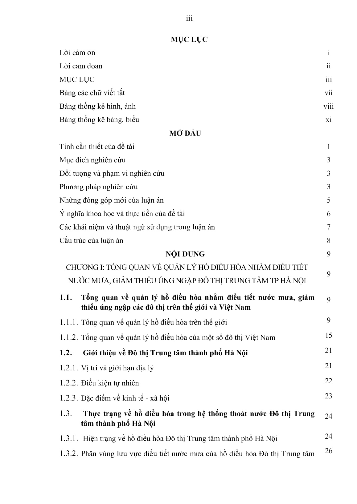 Luận án Mô hình và giải pháp quản lý hồ điều hòa nhằm điều tiết nước mưa, giảm thiểu úng ngập đô thị trung tâm Thành phố Hà Nội trang 5