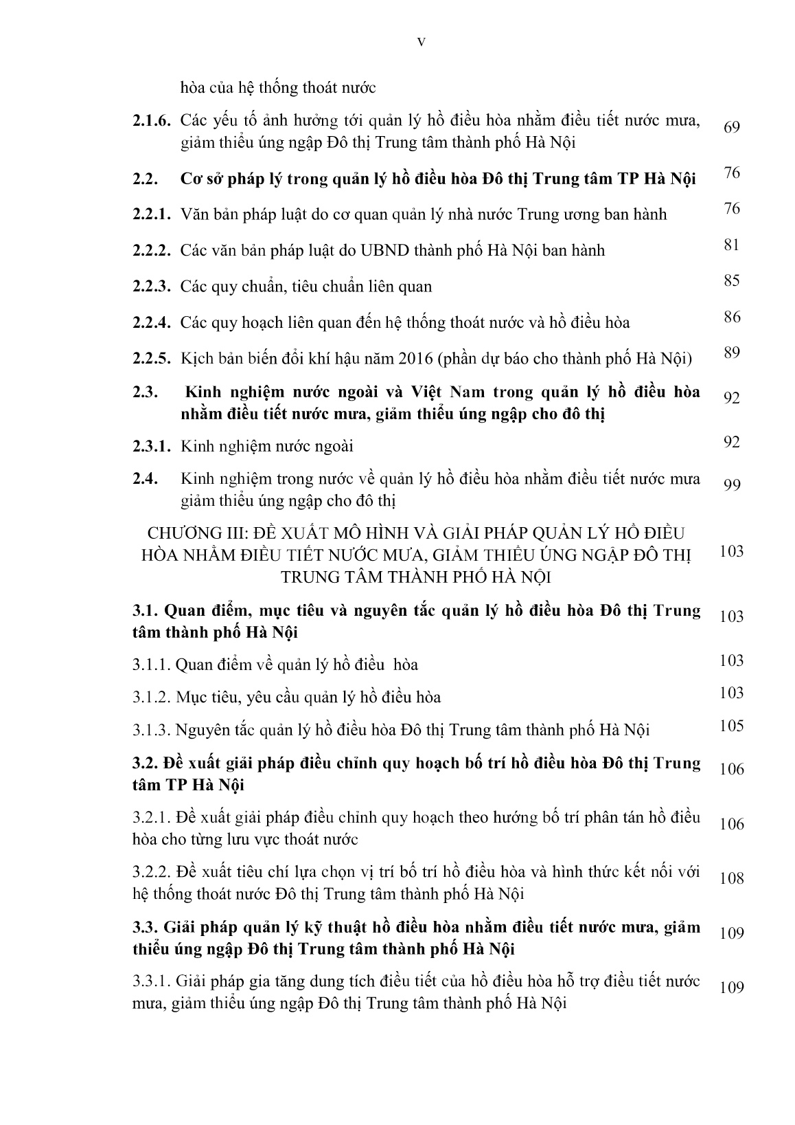 Luận án Mô hình và giải pháp quản lý hồ điều hòa nhằm điều tiết nước mưa, giảm thiểu úng ngập đô thị trung tâm Thành phố Hà Nội trang 7