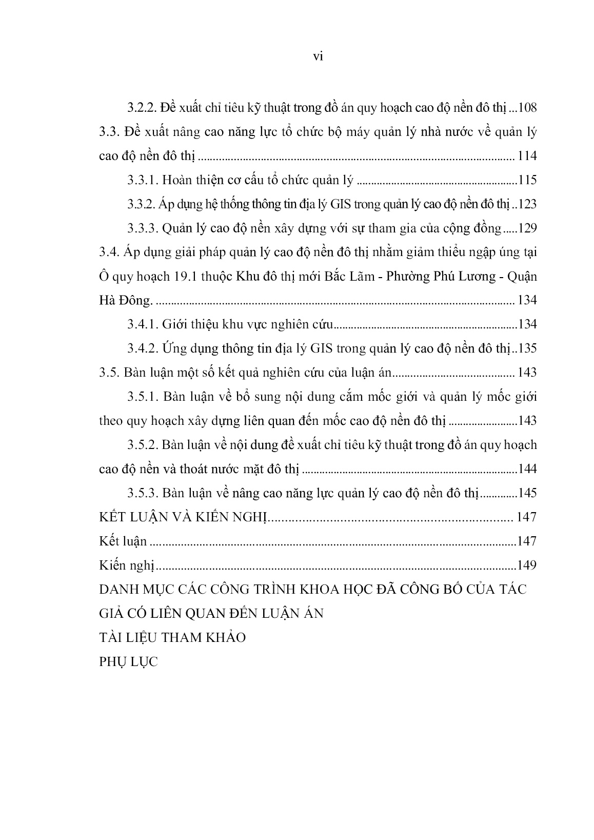 Luận án Quản lý cao độ nền đô thị nhằm giảm thiểu ngập úng tại khu vực phát triển mở rộng phía nam sông Hồng của đô thị trung tâm Thành phố Hà Nội trang 6