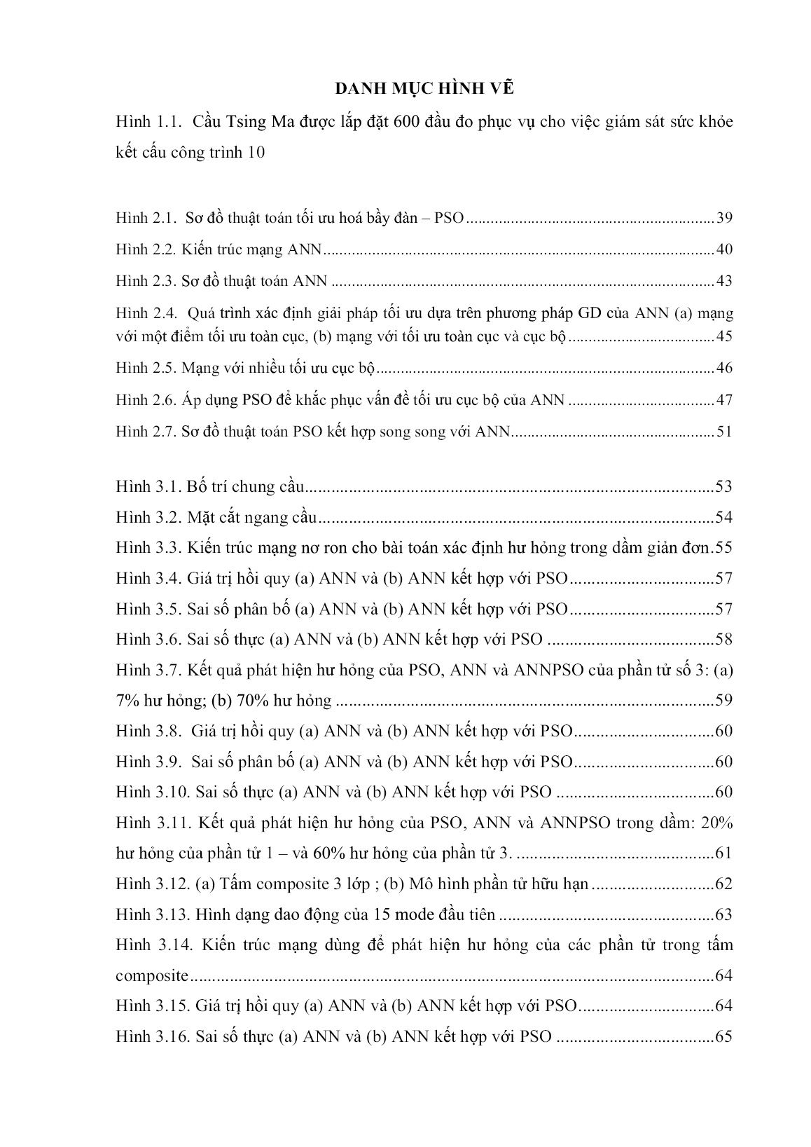 Luận án Chẩn đoán dầm cầu bằng phương pháp phân tích dao động trên mô hình số hoá kết cấu được cập nhật sử dụng thuật toán tối ưu hoá bầy đàn kết hợp mạng nơ ron nhân tạo trang 6