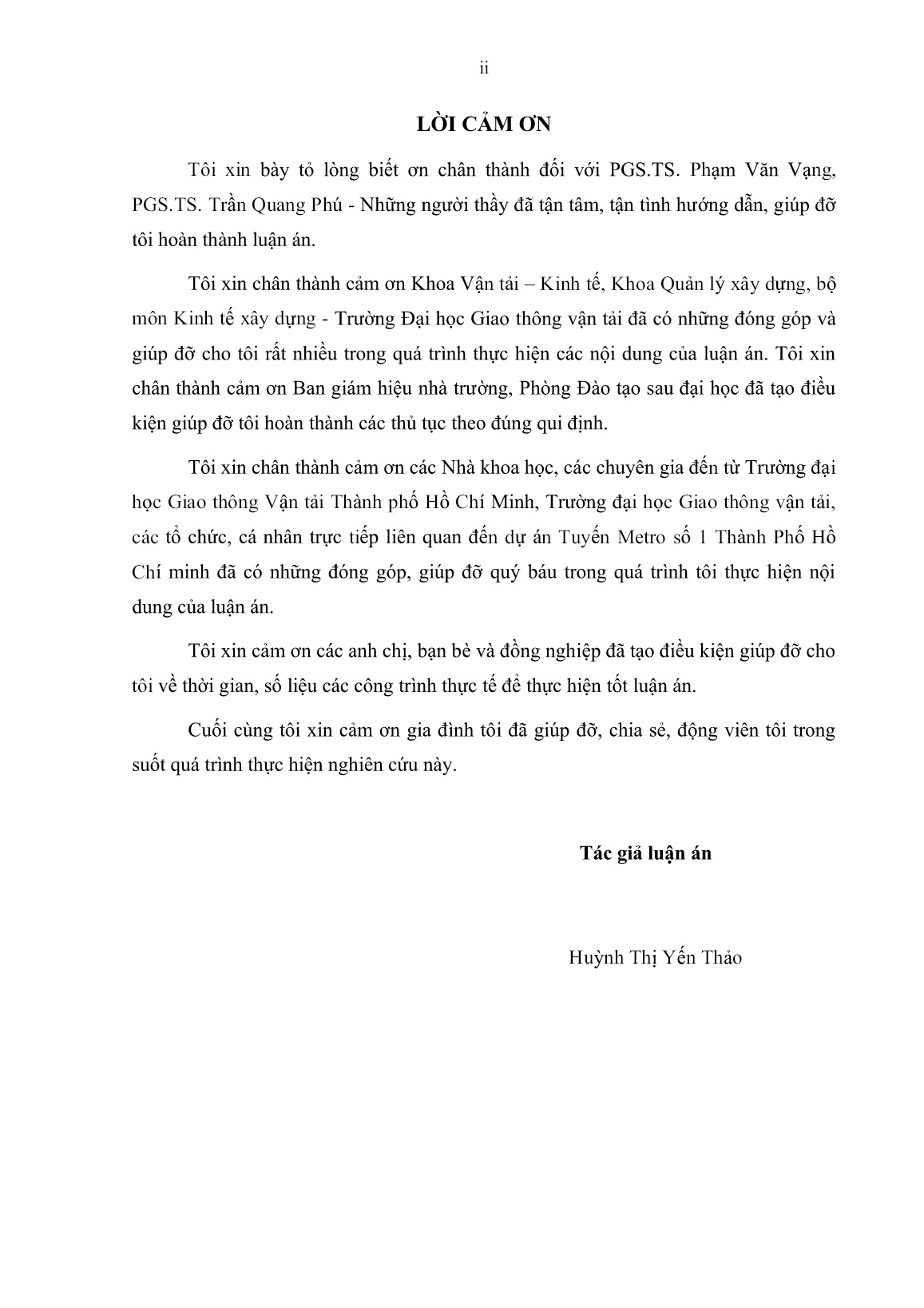 Luận án Nghiên cứu rủi ro dự án đầu tư xây dựng đường sắt đô thị tại Thành phố Hồ Chí Minh trang 4