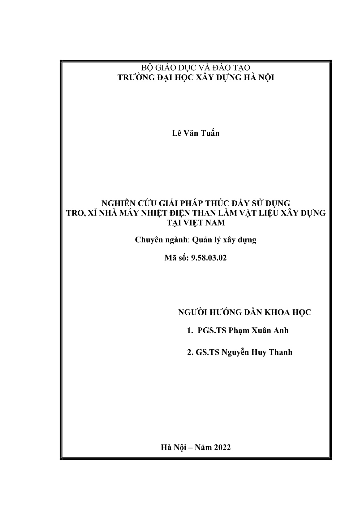 Luận án Nghiên cứu giải pháp thúc đẩy sử dụng tro, xỉ nhà máy nhiệt điện than làm vật liệu xây dựng tại Việt Nam trang 2