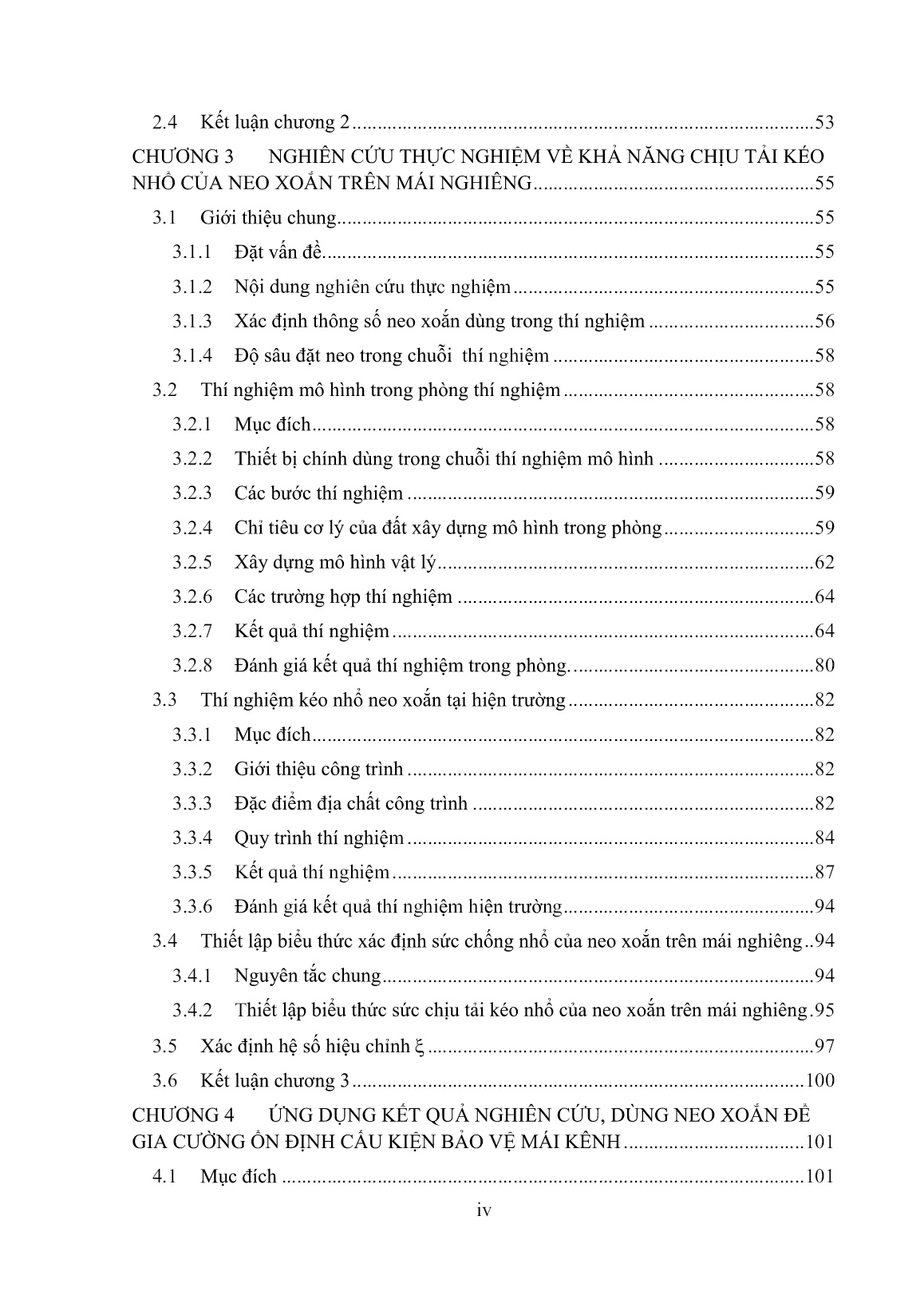 Luận án Nghiên cứu giải pháp neo xoắn để gia cường ổn định cho cấu kiện bảo vệ mái kênh công trình thủy lợi trang 6