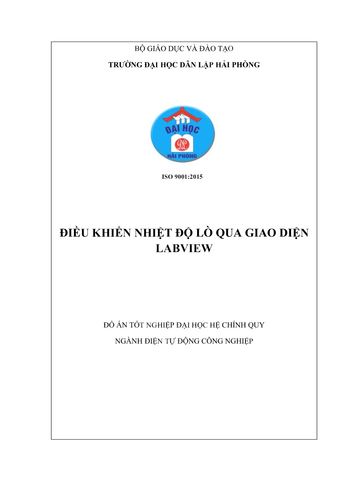 Đồ án Điều khiển nhiệt độ lò qua giao diện LabVIEW trang 1 Đồ án Điều khiển nhiệt độ lò qua giao diện LabVIEW trang 1