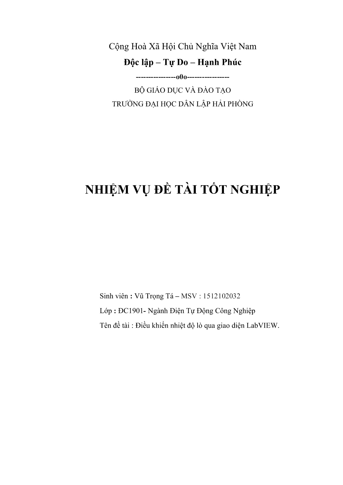 Đồ án Điều khiển nhiệt độ lò qua giao diện LabVIEW trang 3 Đồ án Điều khiển nhiệt độ lò qua giao diện LabVIEW trang 3