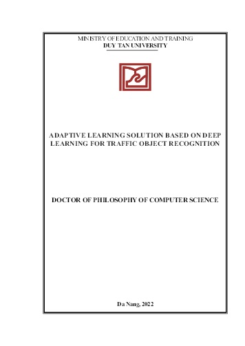 Luận án Giải pháp học thích ứng trên nền tảng mạng học sâu ứng dụng nhận dạng đối tượng tham gia giao thông