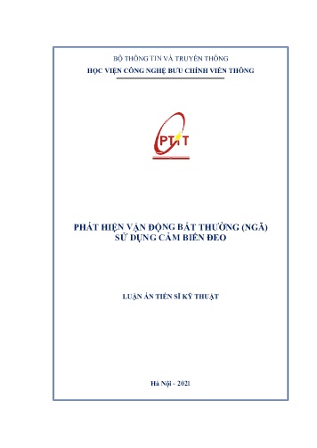 Luận án Phát hiện vận động bất thường (Ngã) sử dụng cảm biến đeo