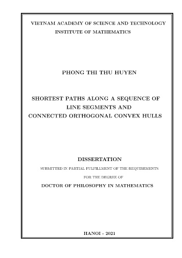 Luận án Đường ngắn nhất dọc theo một dãy các đoạn thẳng và bao lồi trực giao liên thông