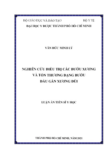 Luận án Nghiên cứu điều trị các bướu xương và tổn thương dạng bướu đầu gần xương đùi