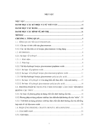 Luận án Nghiên cứu sử dụng Glucomannan để tổng hợp một số vật liệu và ứng dụng
