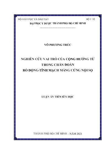 Luận án Nghiên cứu vai trò của cộng hưởng từ trong chẩn đoán rò động-tĩnh mạch màng cứng nội sọ