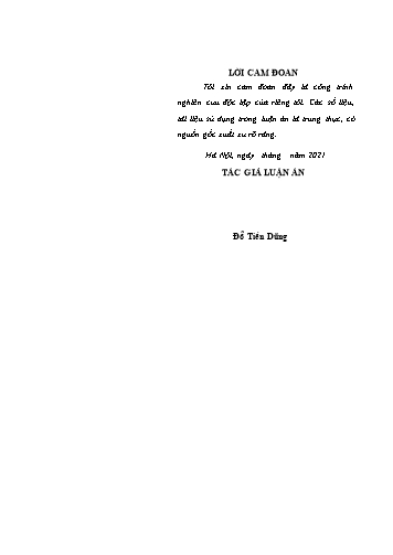 Luận án Quan hệ truyền thống - Hiện đại trong phát triển văn hóa quân nhân quân đội nhân dân Việt Nam